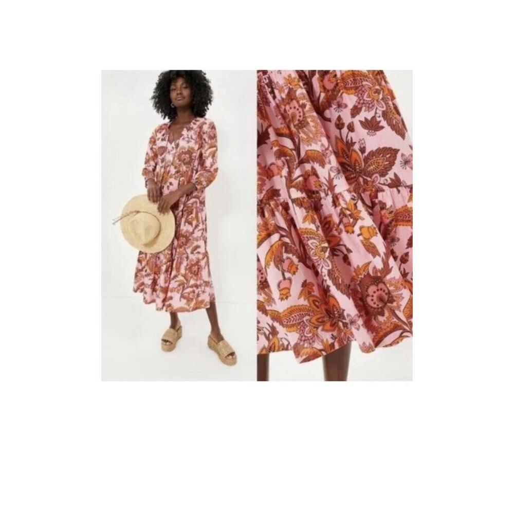 Tuckernuck Pink and Orange Floral Dress